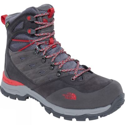 Botas de Montaña The North Face Hedgehog Trek GTX Mujer Gris Oscuro / Rojas - Chile OND189603